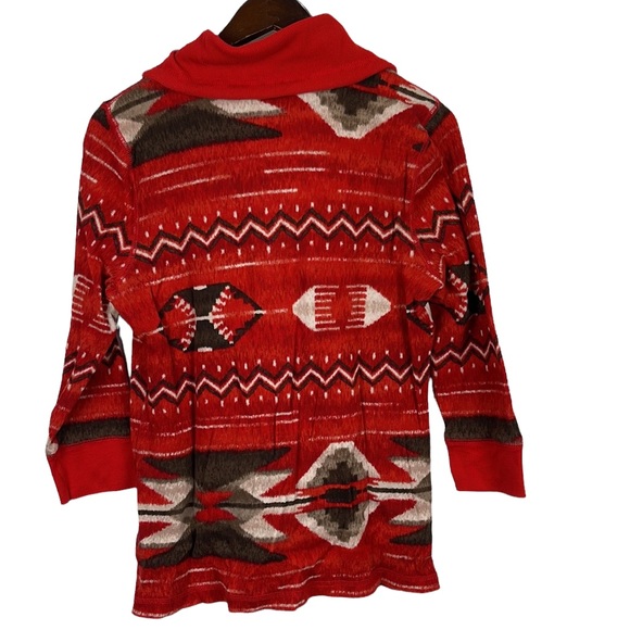L-RL Lauren Active -Ralph Lauren southwestern print quarter zip shirt - Picture 3 of 3